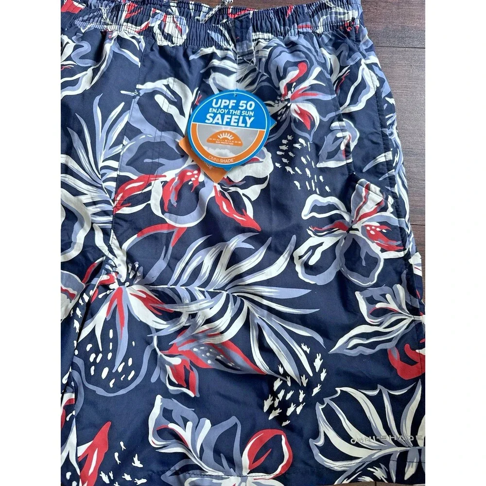 Columbia Men's Super Backcast Water Shorts Bluestone Navy Multi Size L